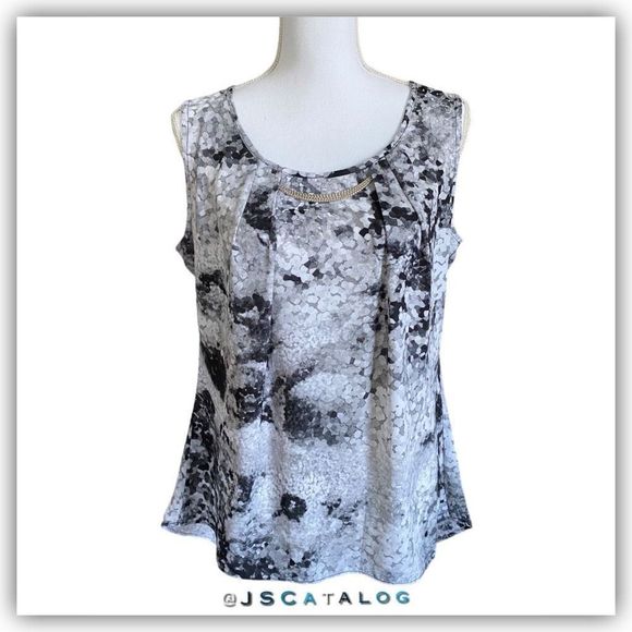 Milano Tops - Milano Sleeveless Chiffon Blouse LIKE NEW - Size M